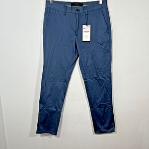 Zara‎ Pants Mens 30X28 Blue Chino Casual Dress Trousers Preppy